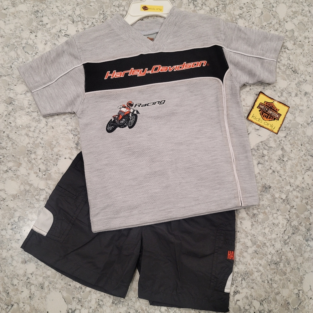 NWT Harley-Davidson Kid's Swim Shorts Set